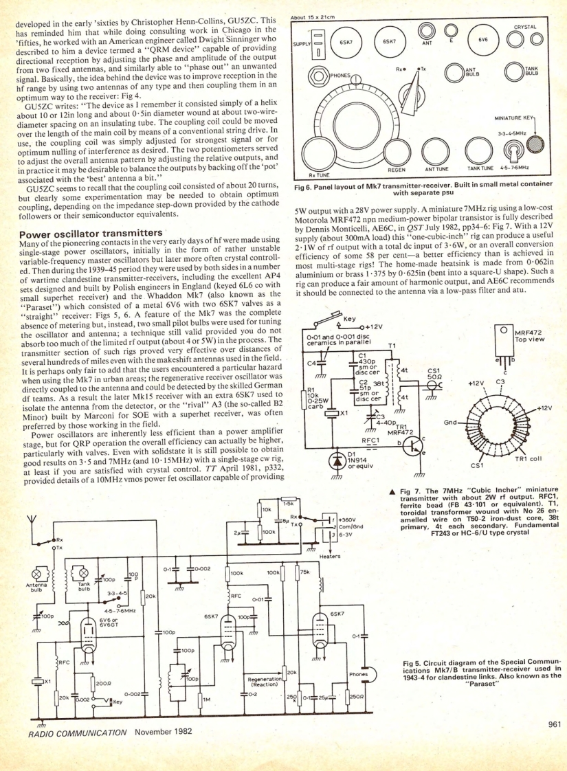 Paraset_Whaddon_Mk7_参考电器原理图_RadCom_1982