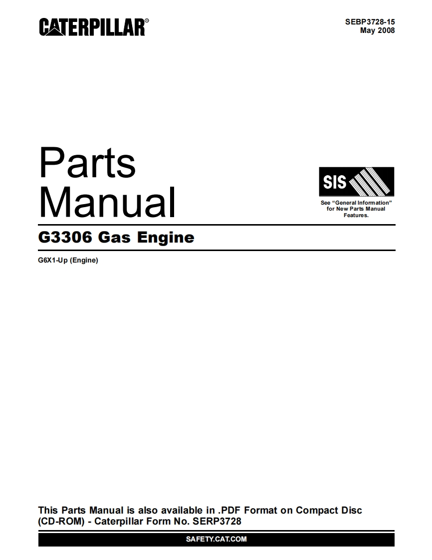 Parts-Manual-3306-Gas-Engine-May-2008-Jahan-Compressor零部件说明书手册