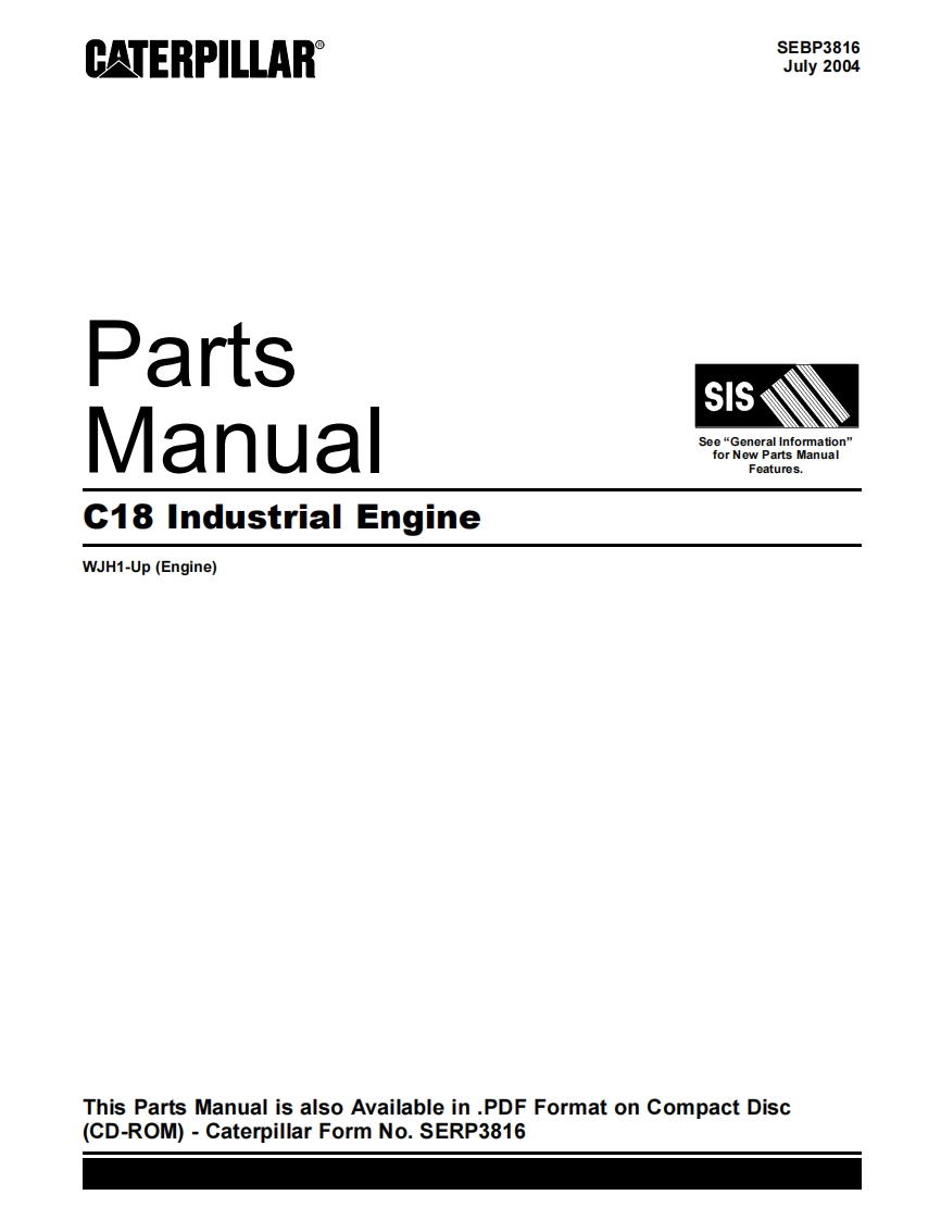 Parts-Manual-SEBP3816-July-2004-WJH1-Up-Engine-via-JahanCompressor零部件说明书手册
