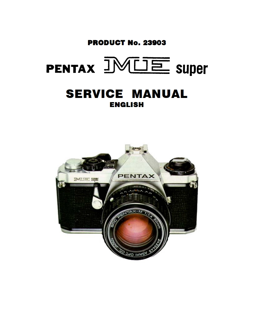 Pentax_ME_Super_service_manual维修手册