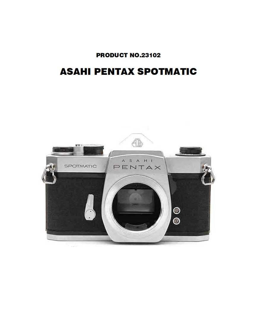 Pentax_Spotmatic_service_manual维修手册