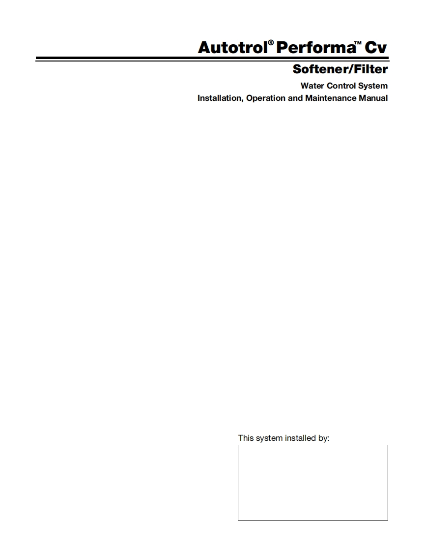 Performa-Cv962-Control-User-Manual操作说明书手册新质力文库 - 聚焦新质生产力发展的数字化知识库_行业洞察 / 理论成果 / 实践指南免费下载新质力文库