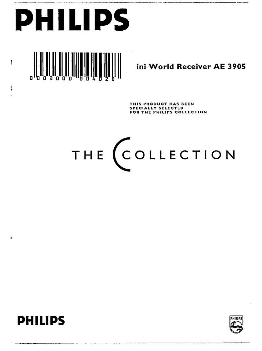 Philips_AE3905_(Manual操作说明书手册)