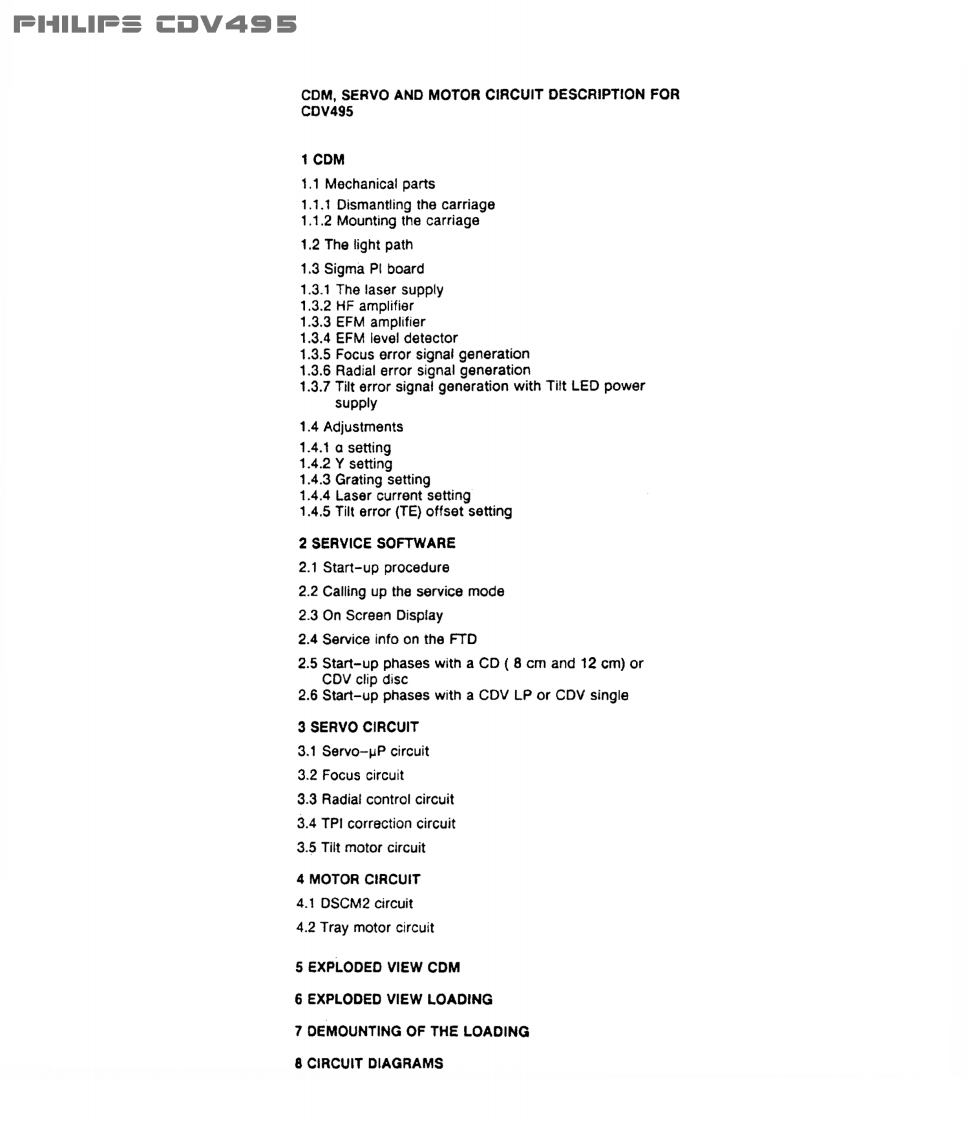 Philips_CDV-495_Schema电器原理图手册