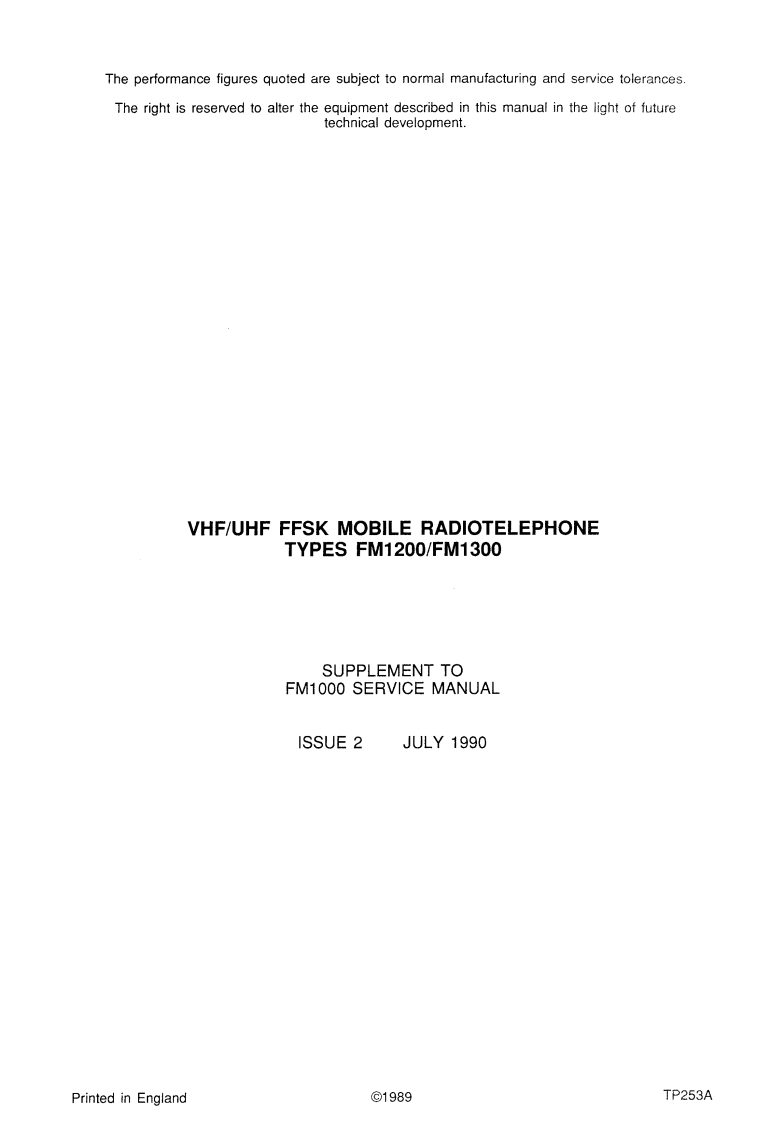 Philips_FM-1200_FM-1300_维修维护电器原理图手册