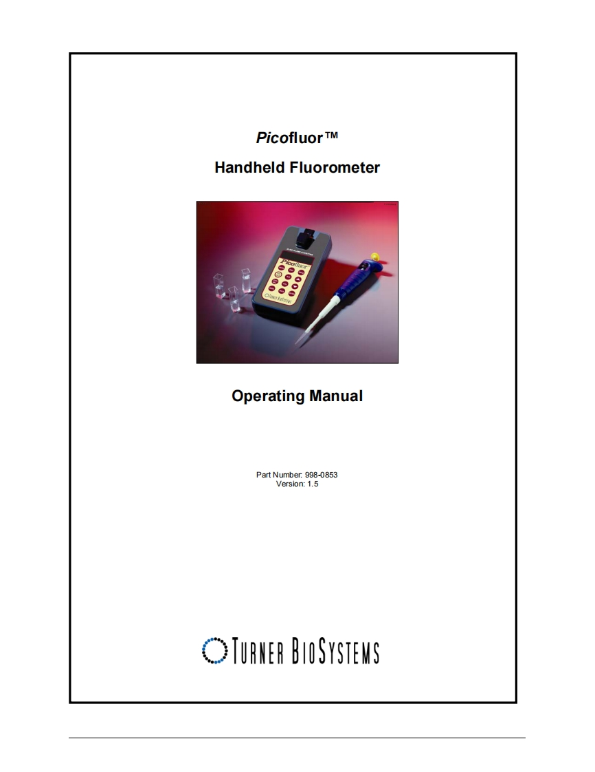 Pico-Fluor-操作说明书手册