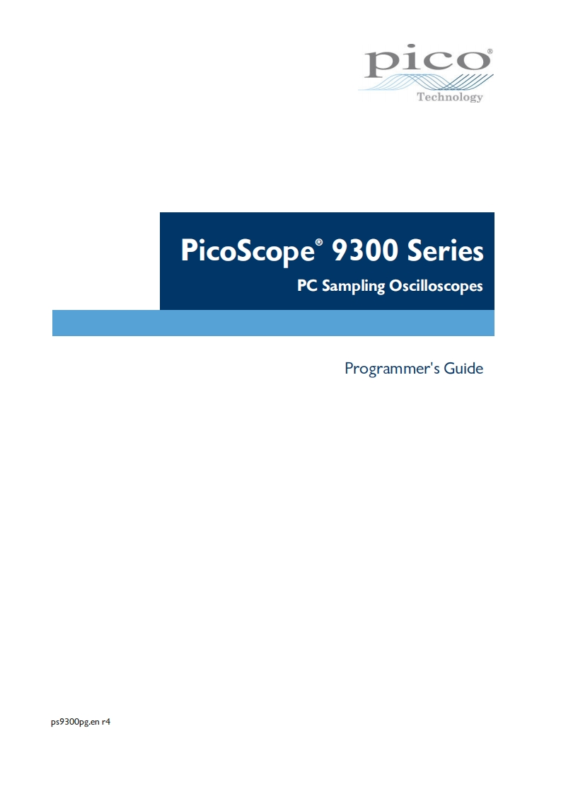 PicoScope-9300-Series_编程操作说明书手册_EN