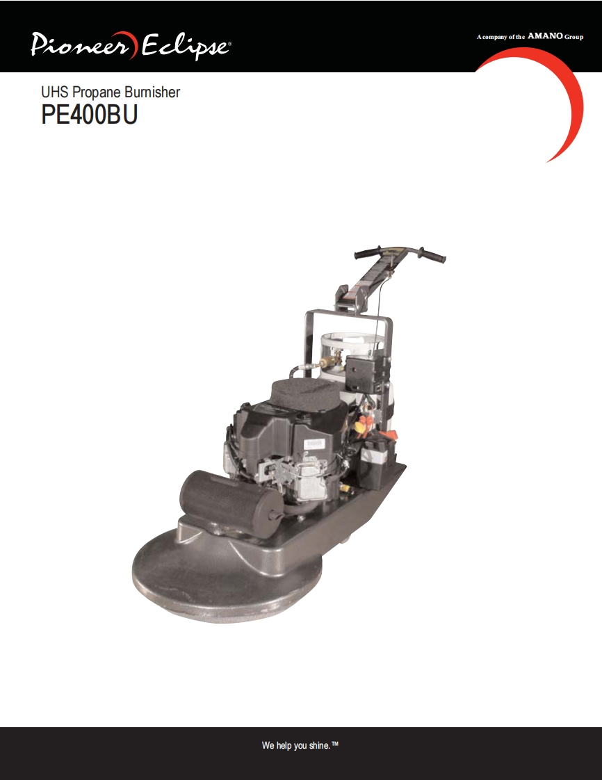 Pioneer-Eclipse-PE400BU-Manual操作与维护手册