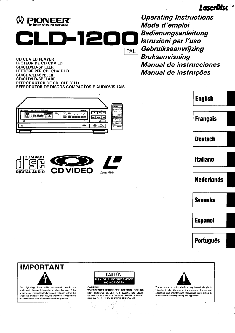 Pioneer_CLD-1200_User_Manual操作说明书手册