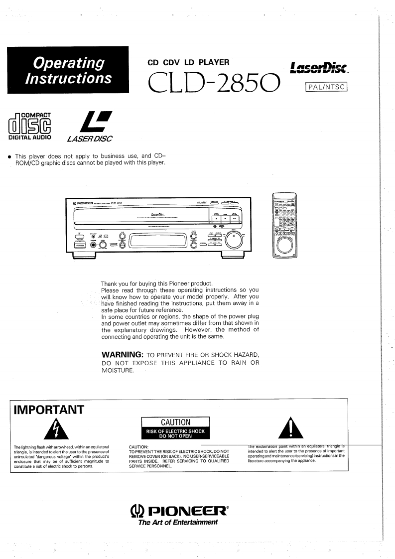 Pioneer_CLD-2850_User_Manual操作说明书手册-找手册网