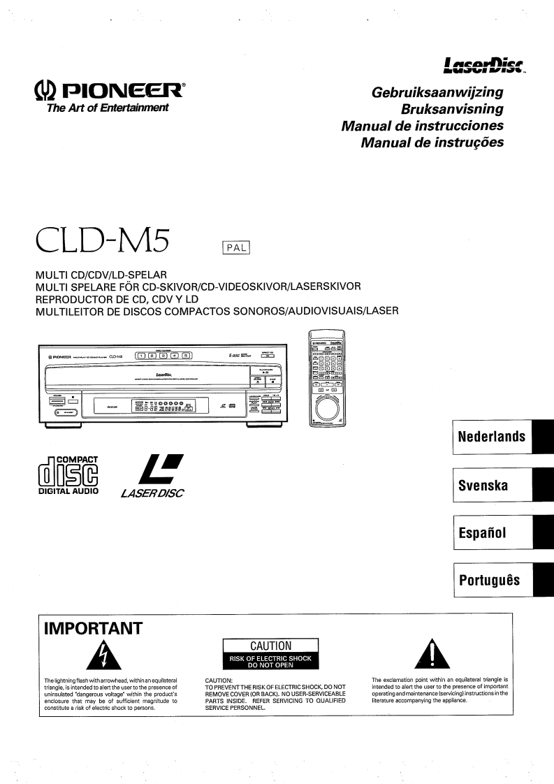 Pioneer_CLD-M5_User_Manual操作说明书手册