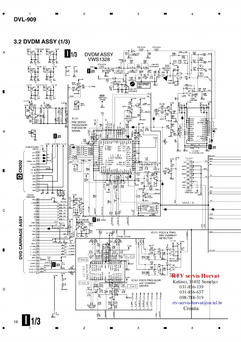 Pioneer_DVL-909_Schema电器原理图手册