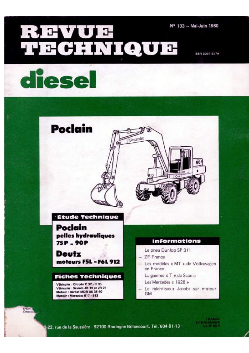 Poclain-75-90-Excavator-维修维护手册-with-电器原理图手册s-PDF