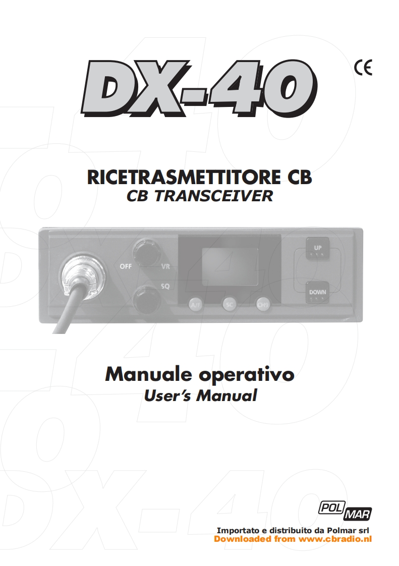 Polmar_DX40_使用说明书手册_ITA