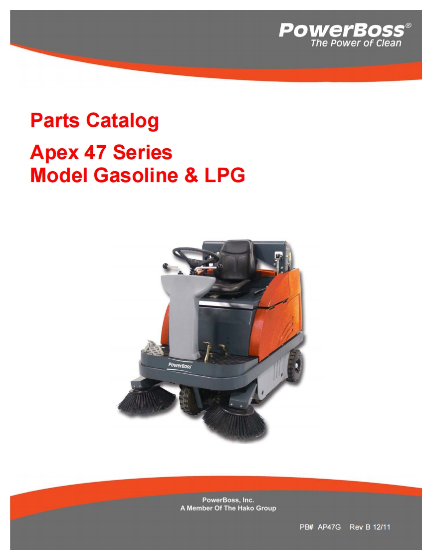 PowerBoss-Apex-47-IC-Parts-Manual维修零部件手册