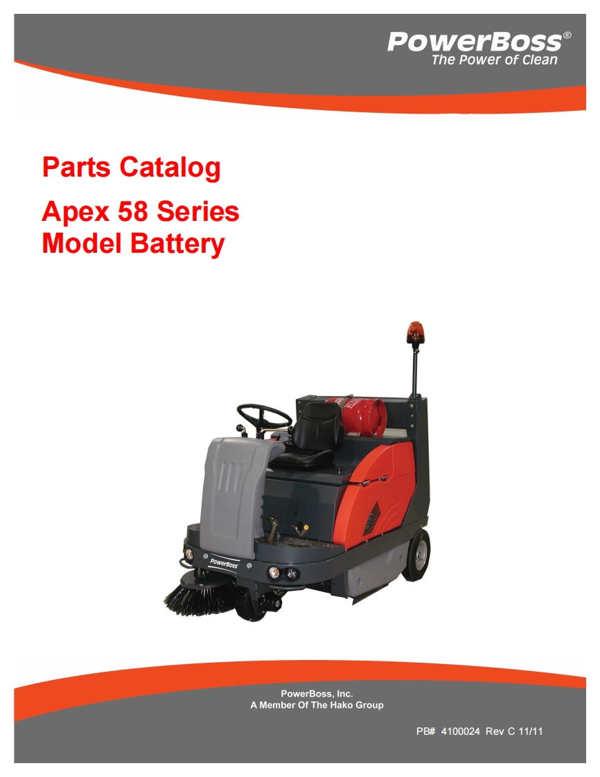 PowerBoss-Apex-58-Battery-Parts-Manual维修零部件手册