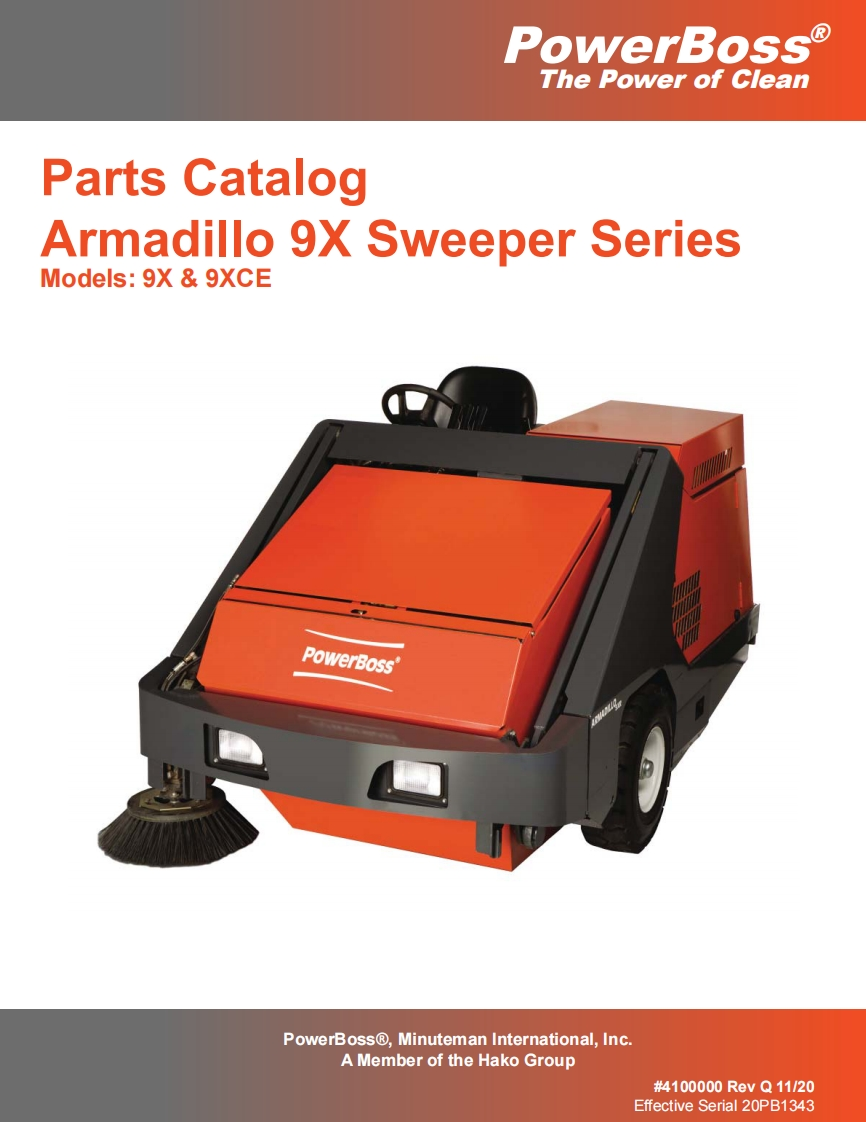 PowerBoss-Armadillo-9X-Parts-Catalog维修零部件手册-REV-Q-4100000