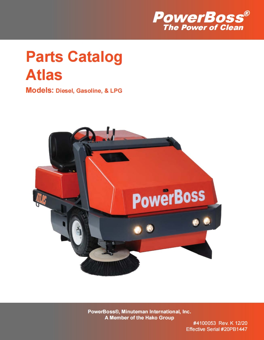 PowerBoss-Atlas-Parts-Catalog维修零部件手册-Rev-K-4100053
