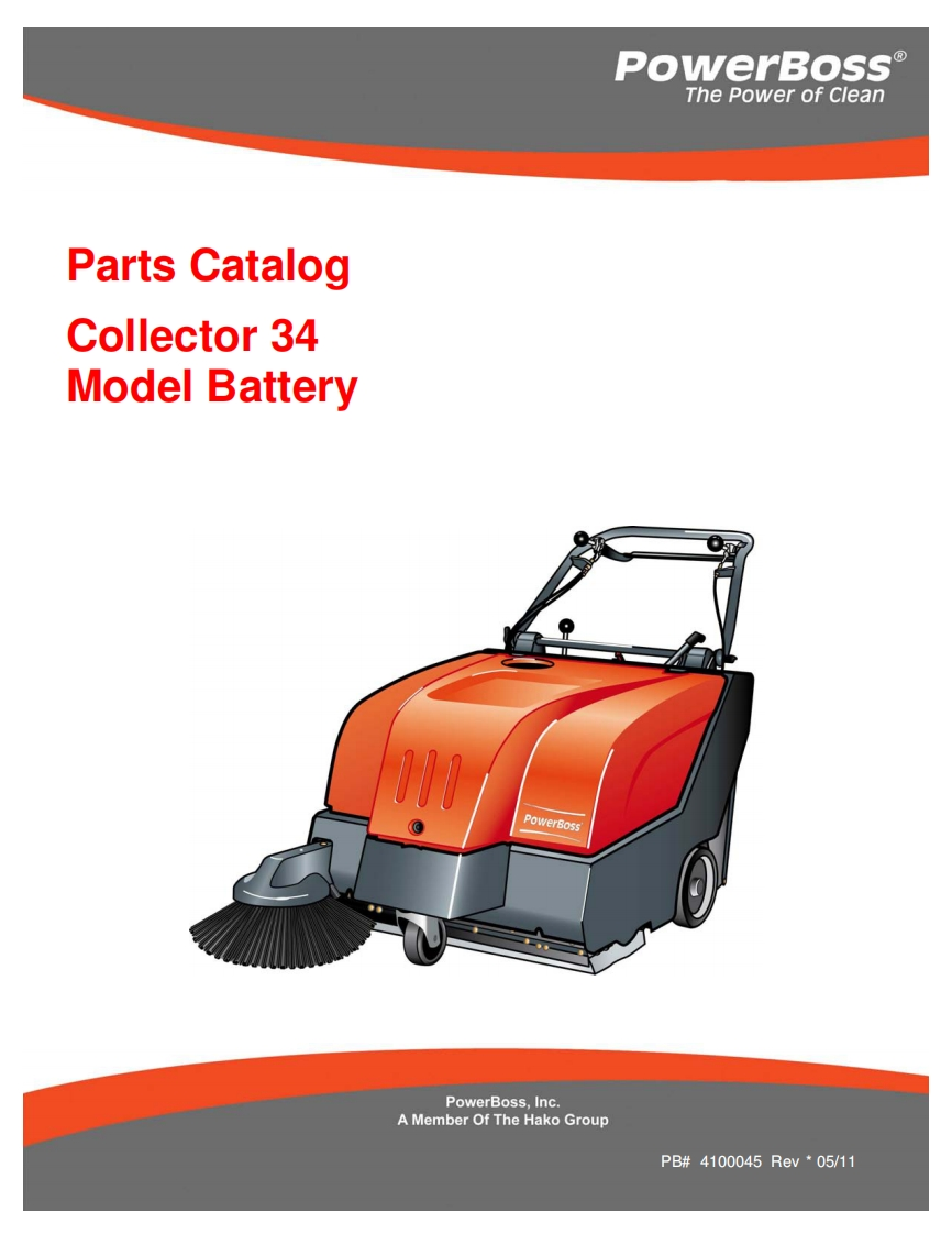 PowerBoss-Collector-34-Parts-Manual维修零部件手册