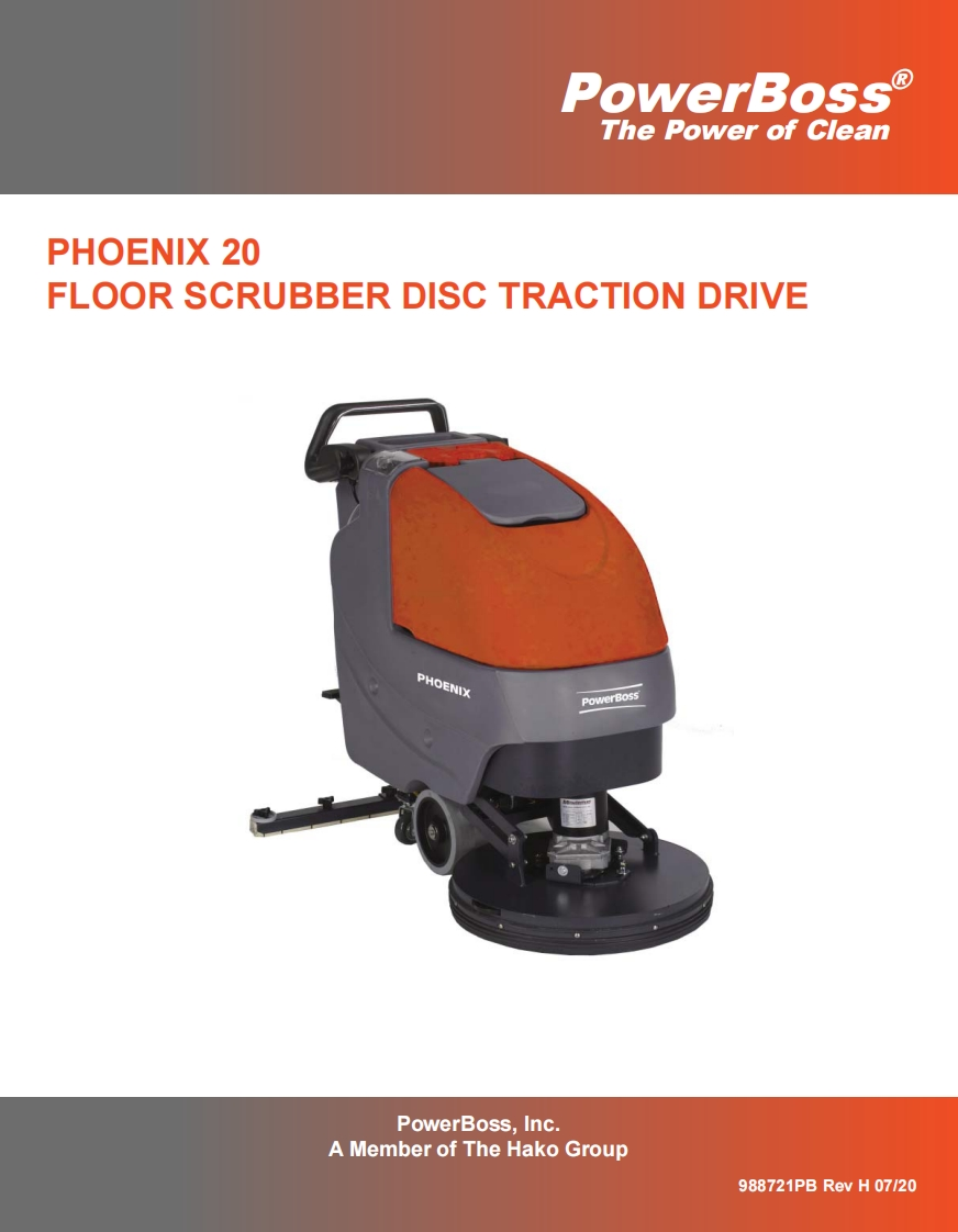 PowerBoss-Phoenix-20D-TD-Parts-Catalog维修零部件手册-Rev-H-988721