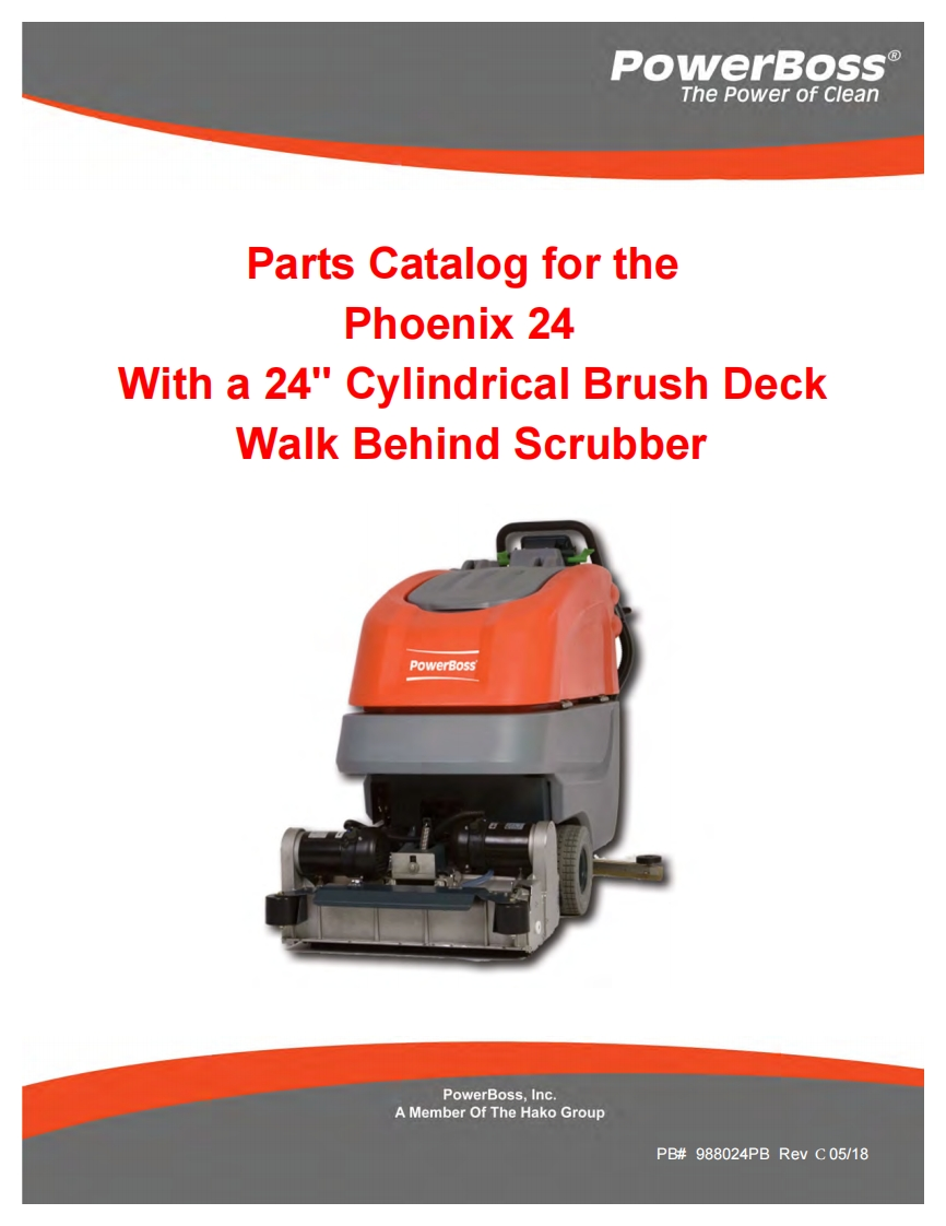 PowerBoss-Phoenix-24-Parts-Manual维修零部件手册-REV-C-988024