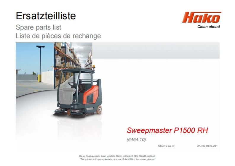 PowerBoss-Sweepmaster-P1500-Parts-Manual维修零部件手册-6464-10