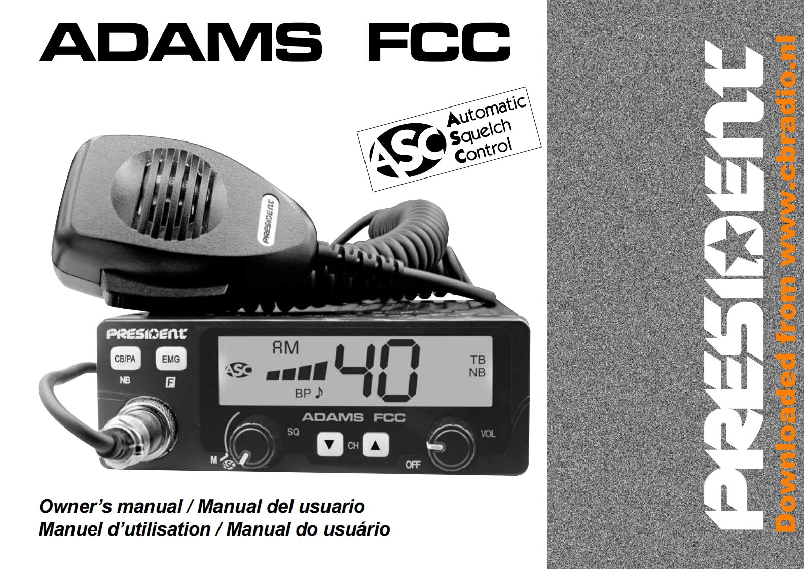 President_Adams_FCC_使用说明书手册_ESP_FR_PO_v1.06