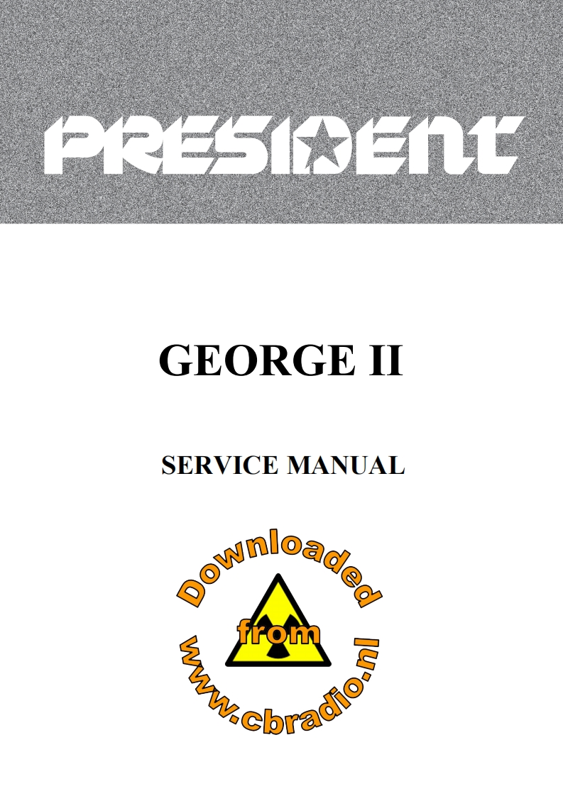 President_George_II_ENG维修说明书手册含电气原理图