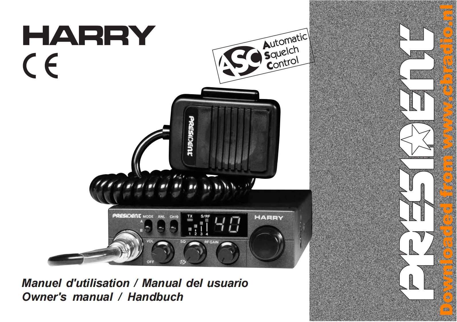 President_Harry_ASC_FR_使用说明书手册_ES_DE