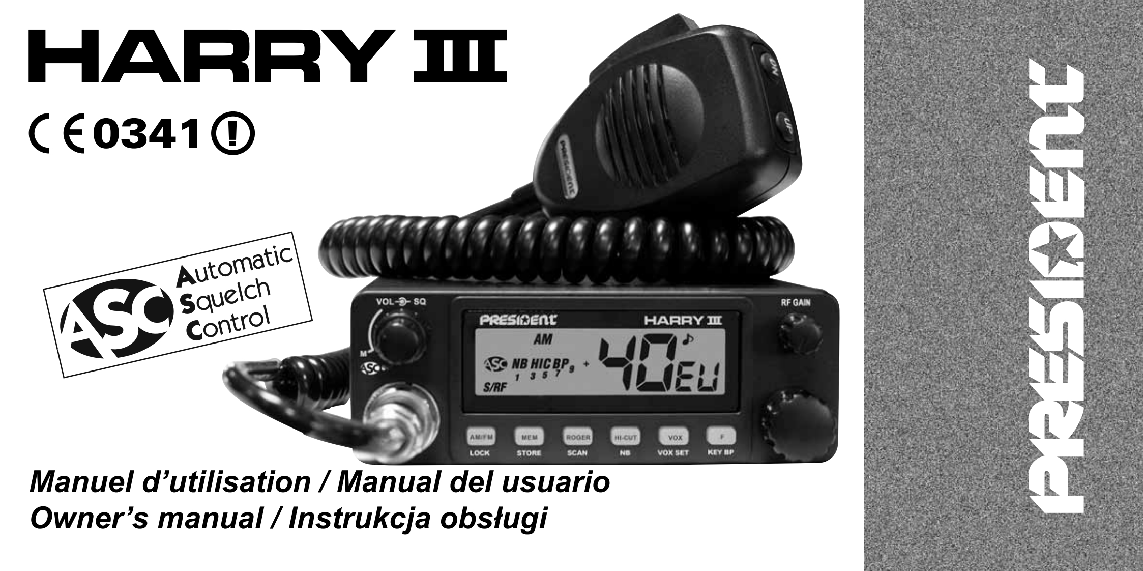 President_Harry_III_ASC_Manual操作说明书手册