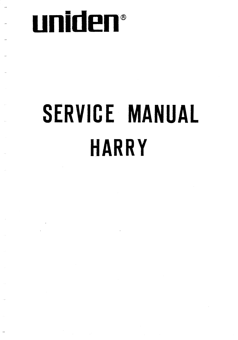 President_Harry_Service-Manual维修手册电器原理图
