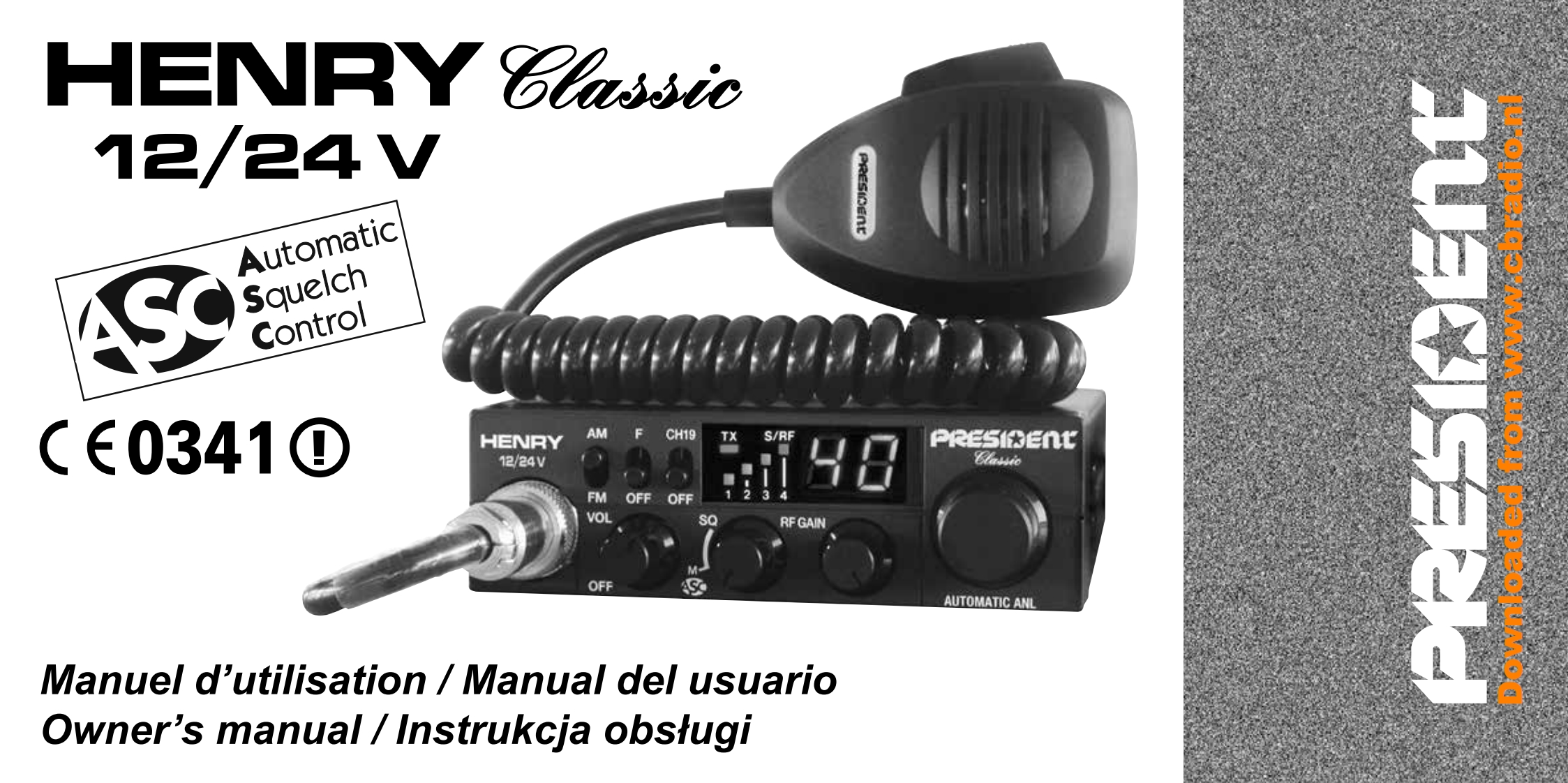 President_Henry_ASC_Classic_12_24V_使用说明书手册_FR_EN_ES_PL_v1.02