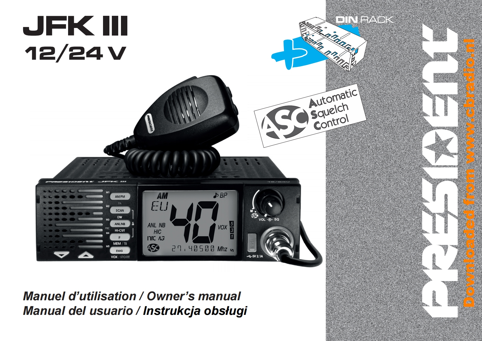 President_JFK_III_ENG_ESP_FR_PL_v1.21web-1019操作说明书手册