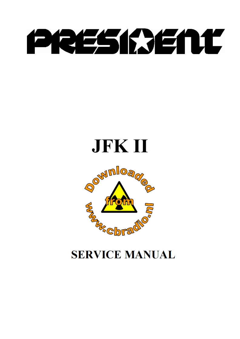 President_JFK_II_ASC_ENG维修说明书手册含电气原理图