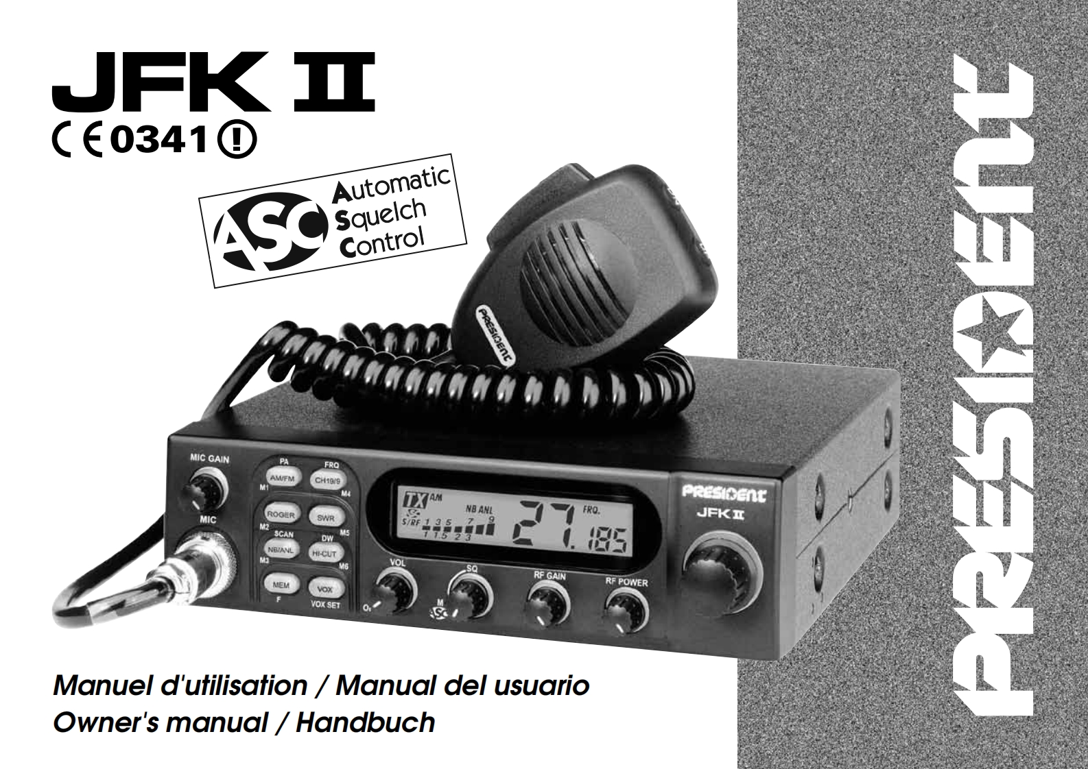 President_JFK_II_ASC_Manual操作说明书手册