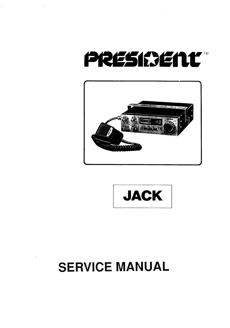 President_Jack_Service_Manual维修手册含电器原理图