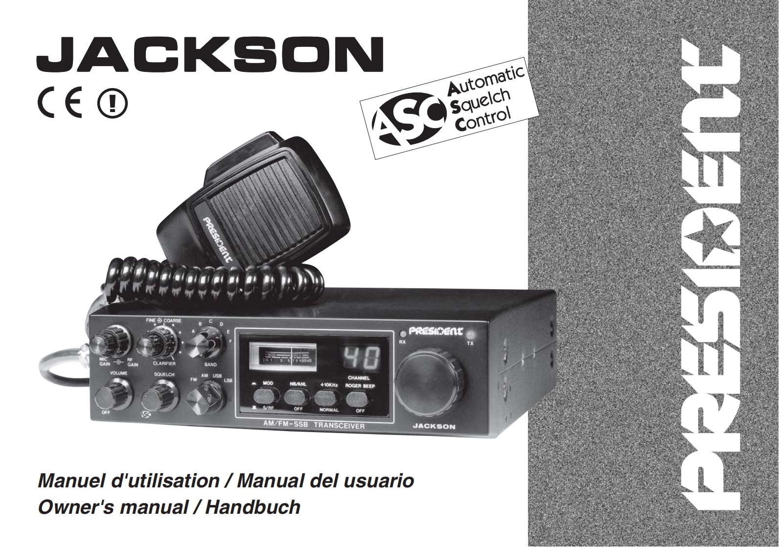 President_Jackson_ASC_Manual操作说明书手册