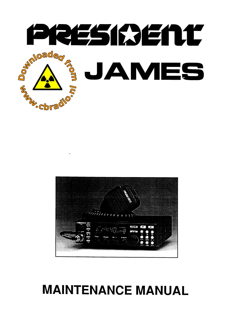 President_James_ENG维修说明书手册含电气原理图