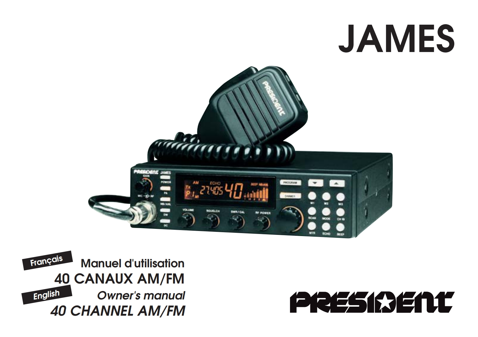 President_James_Manual操作说明书手册