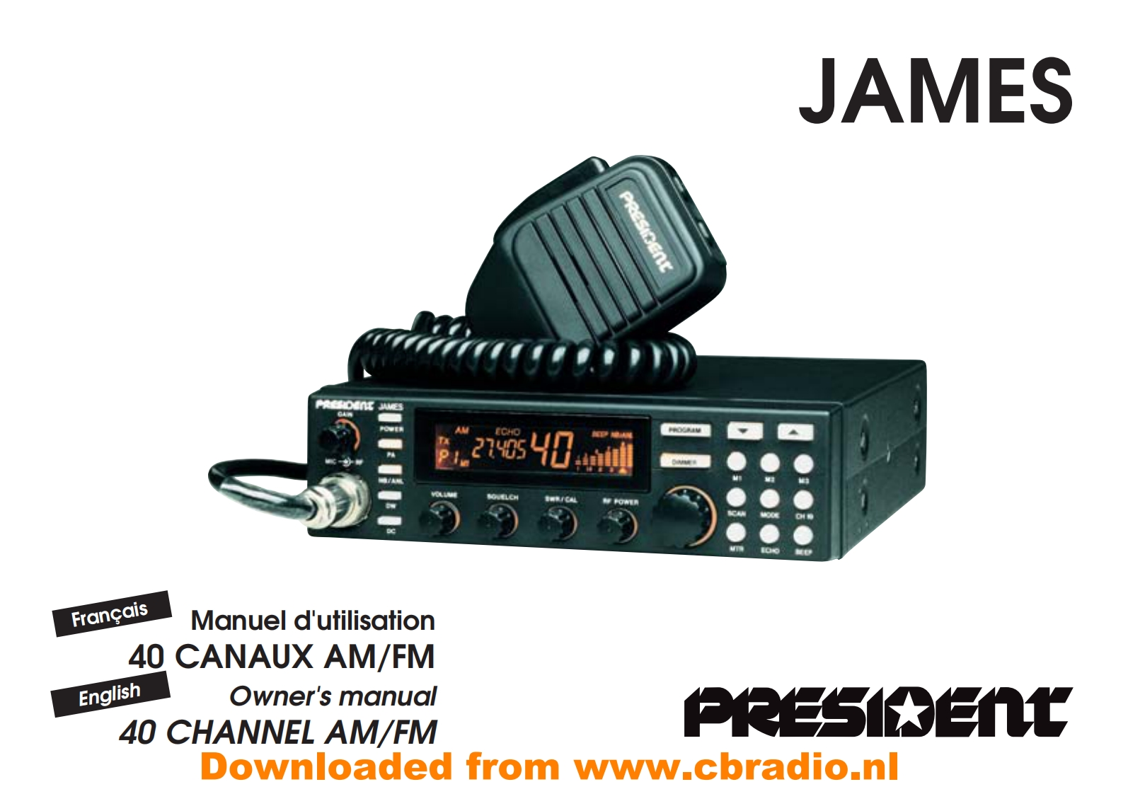 President_James_使用说明书手册_FR