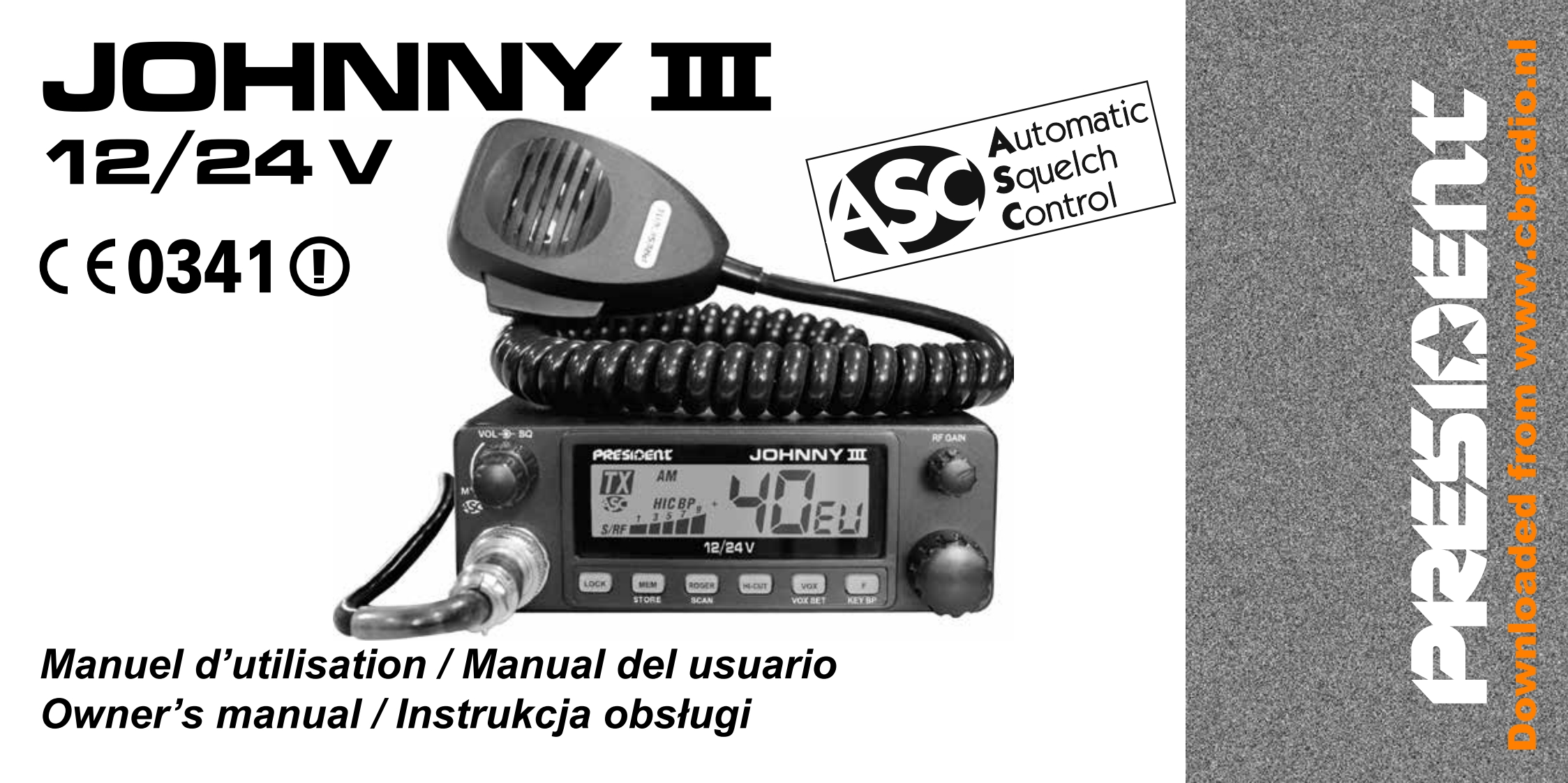 President_Johnny_III_ASC_24V_1.02_使用说明书手册_ESP_FR_PL