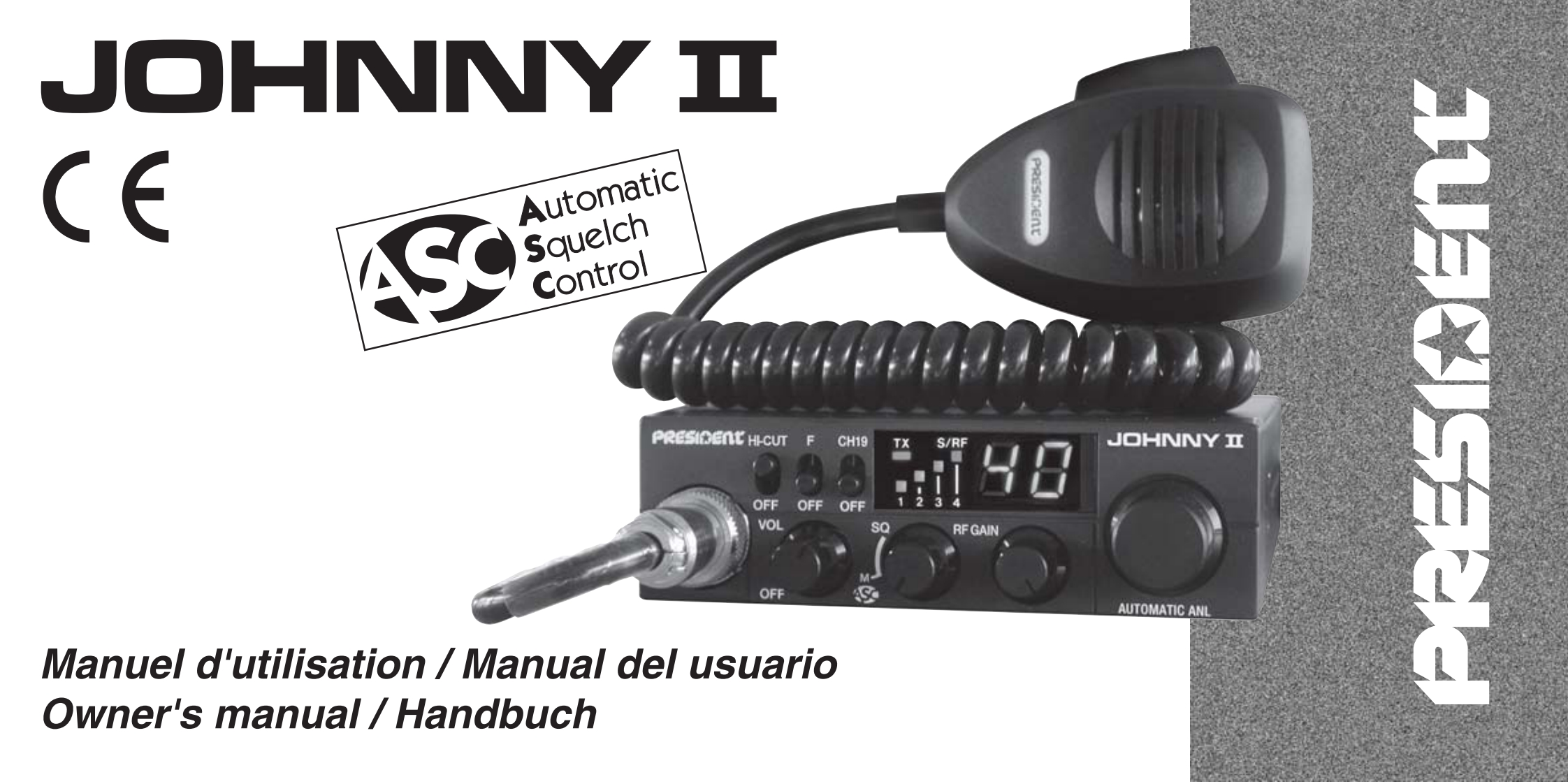 President_Johnny_II_ASC_Manual操作说明书手册