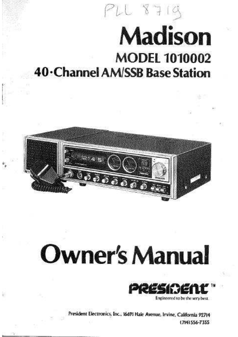 President_Madison_Manual操作说明书手册