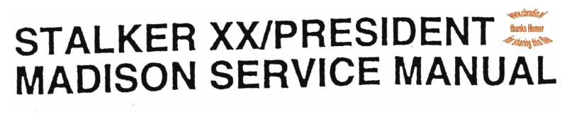 President_Madison_PC411_Homer_ENG维修说明书手册含电气原理图