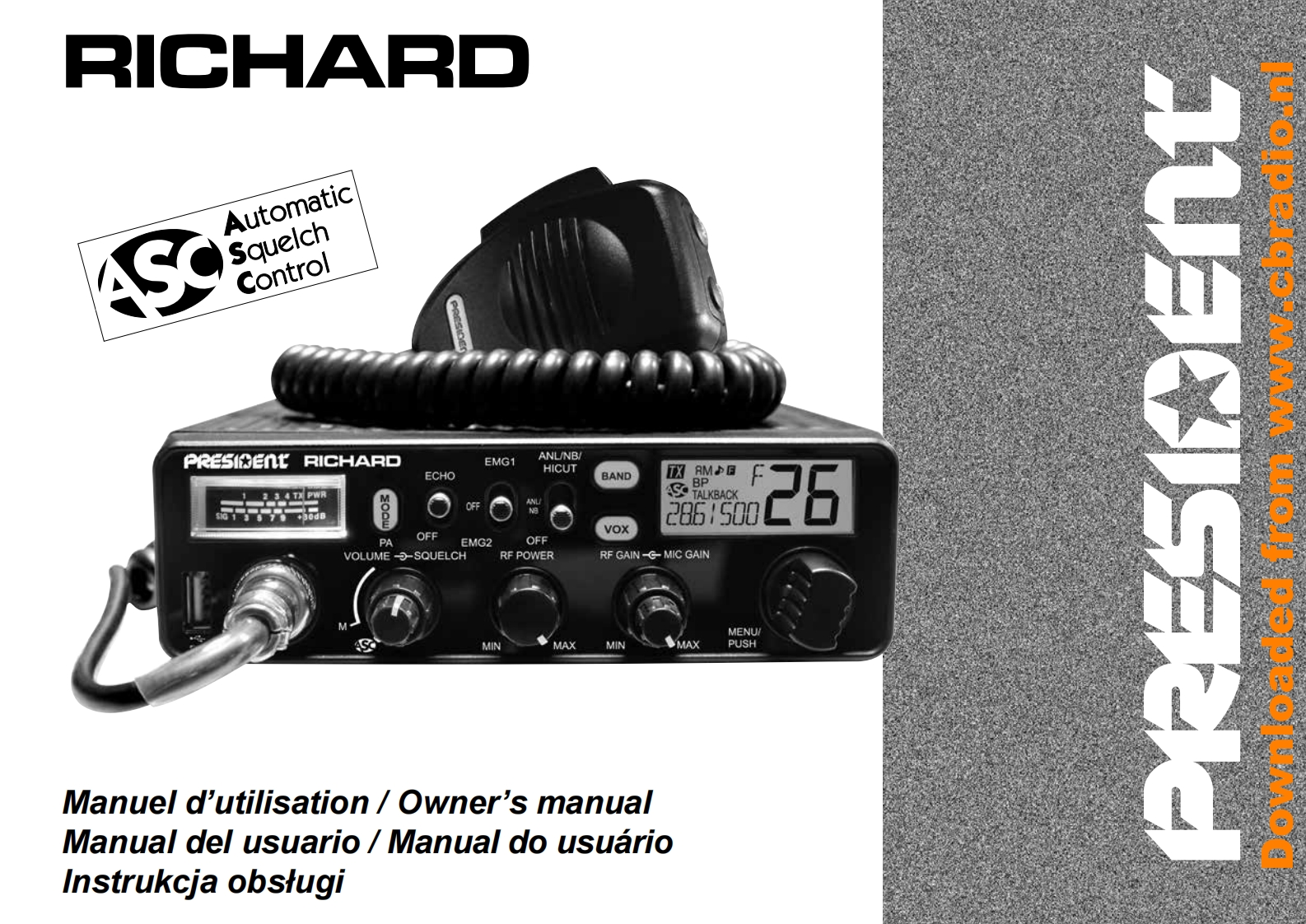 President_Richard_II操作说明书手册