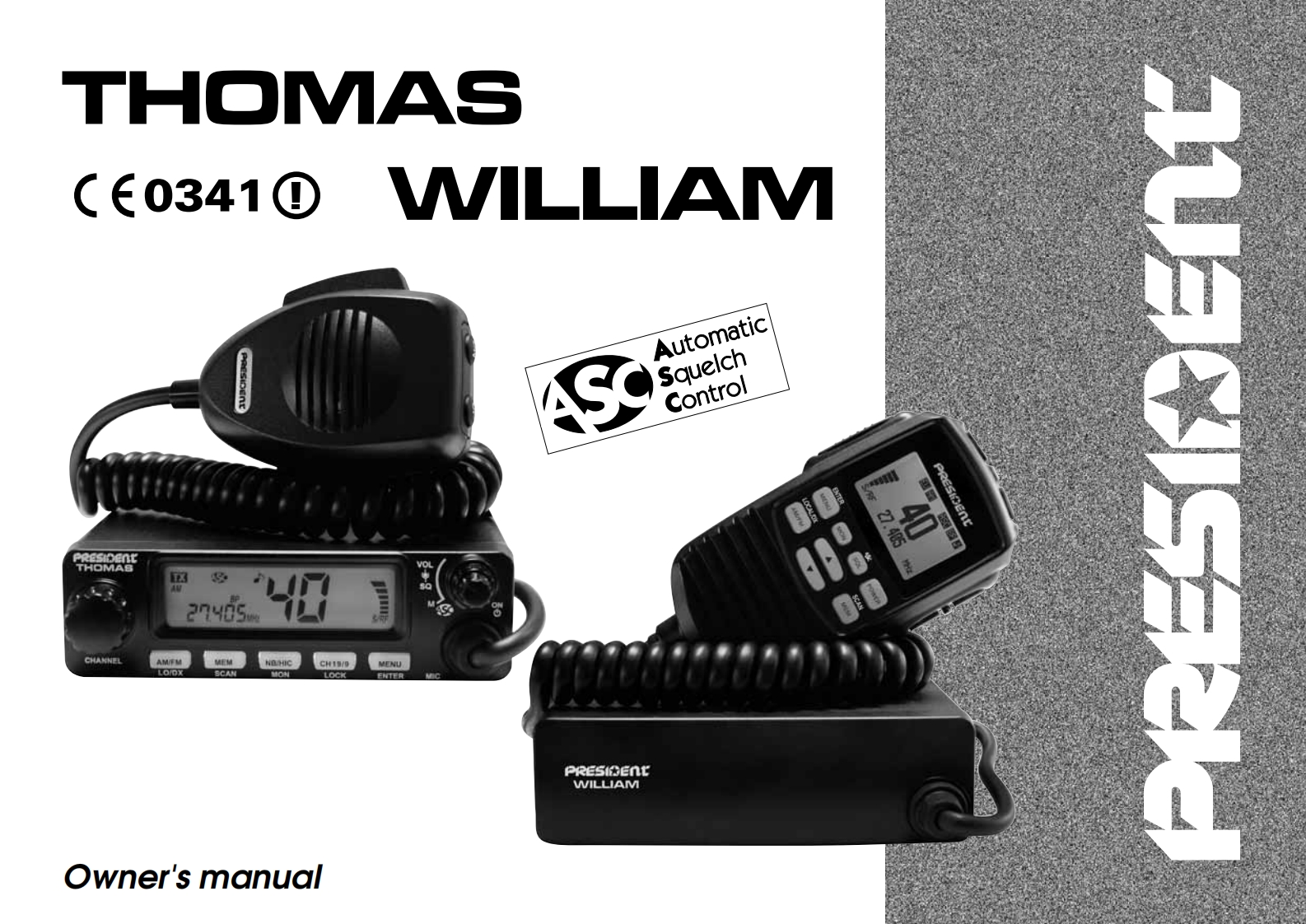 President_Thomas_ASC-William_ASC_Manual操作说明书手册