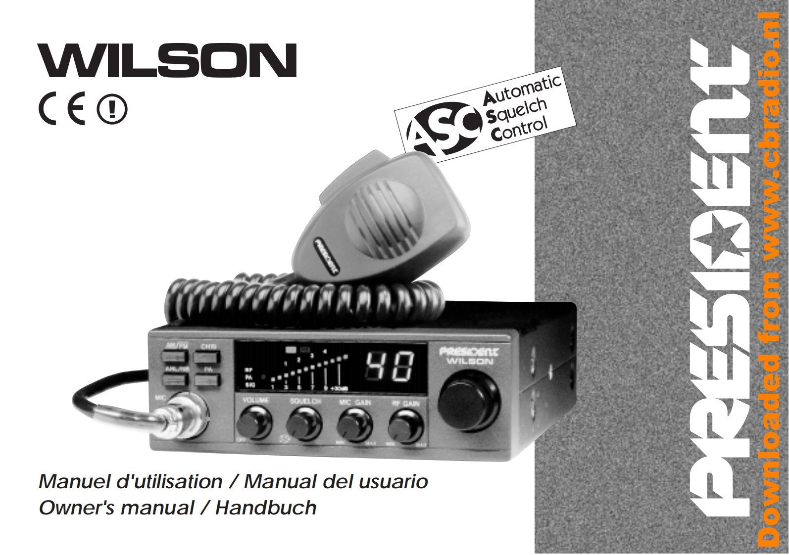 President_Wilson_ASC_FR_使用说明书手册_ES_DE