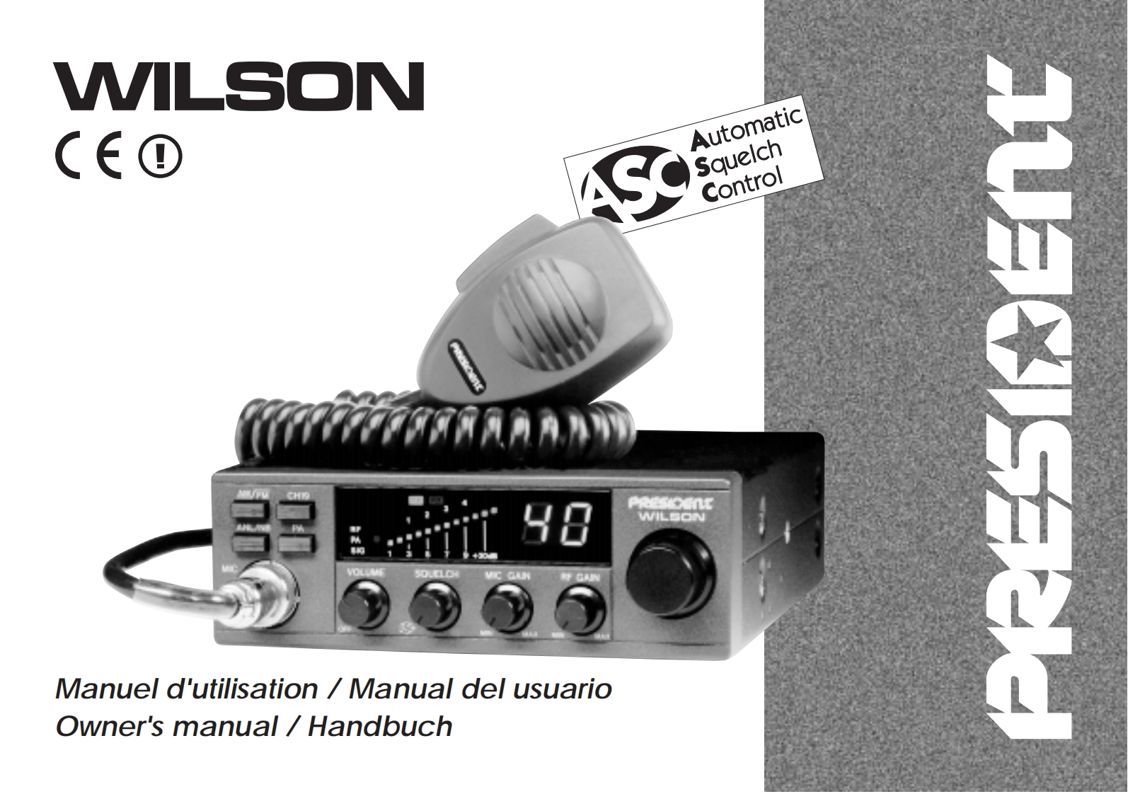 President_Wilson_ASC_Manual操作说明书手册