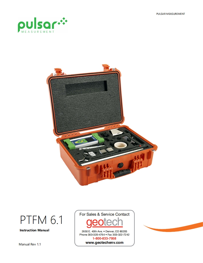 Pulsar_PTFM_6-1_使用说明书手册