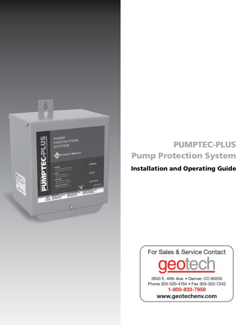Pumptec_Plus_使用说明书手册